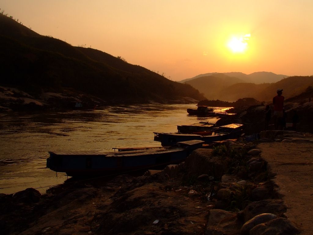Bajando el Mekong hacia Luang Prabang